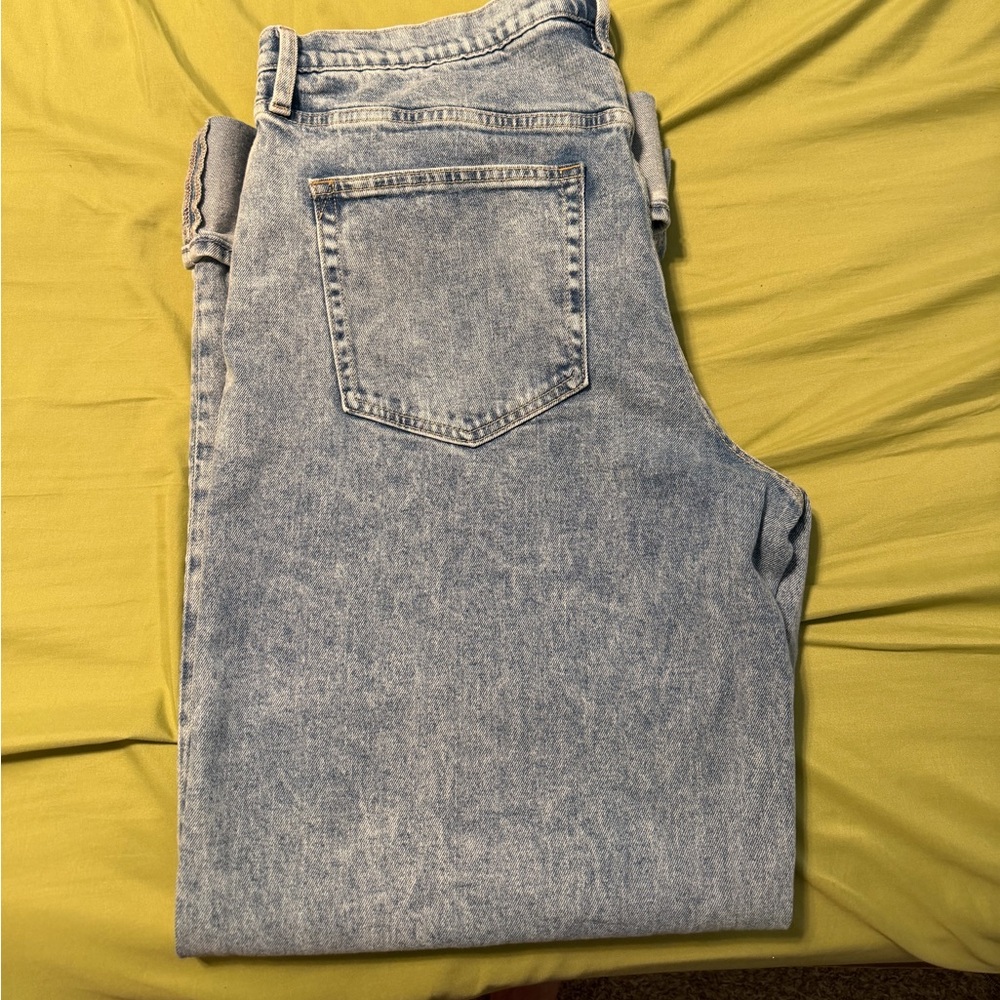 Gap high rise, wide leg jeans